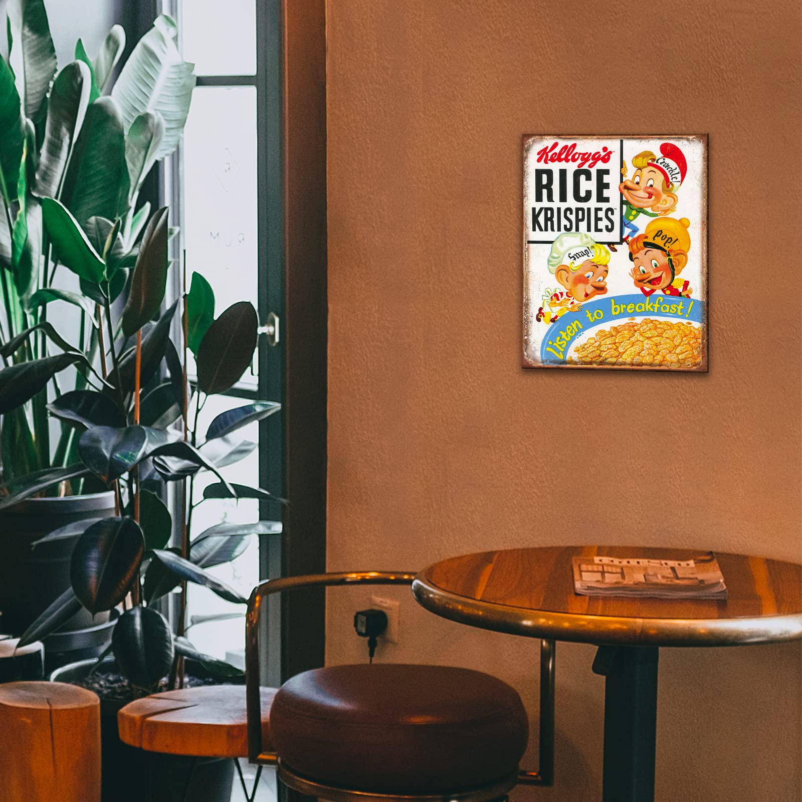 Desperate Enterprises Kellogg's Rice Krispies Tin Sign - Nostalgic